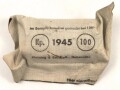 Verbandpäckchen Wehrmacht für den Verbandkasten. Kleines Modell datiert 1945