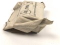 Verbandpäckchen Wehrmacht für den Verbandkasten. Kleines Modell datiert 1945