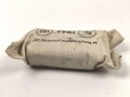 Verbandpäckchen Wehrmacht für den Verbandkasten. Kleines Modell datiert 1945