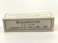 Brandbinde datiert 1939, nur für DEKORATIONSZWECKE