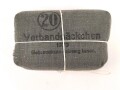 Verbandpäckchen Wehrmacht für den Verbandkasten und die Verbandspäckchentasche der Feldbluse. Kleines Modell datiert 1939