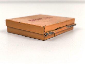 Blechdose Wehrmacht " Watte" für Sanitätszwecke. Originallack, 6 x 7 x 1,5cm