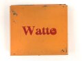 Blechdose Wehrmacht " Watte" für Sanitätszwecke. Originallack, 6 x 7 x 1,5cm