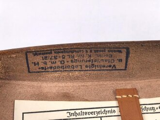 Luftschutz Sanitätstasche für das Koppel. Guter Zustand, datiert 1939