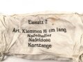 "Einsatz 2 Art. Klemmen 16cm lang, Nadelhalter, Nadeldose, Kornzange" gehört ins Truppenbesteck 1935