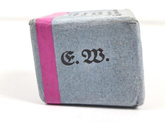 Pack "100g entfettete Watte" datiert 1936