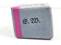 Pack "100g entfettete Watte" datiert 1936