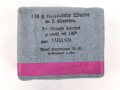 Pack "100g entfettete Watte" datiert 1936