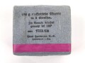 Pack "100g entfettete Watte" datiert 1936