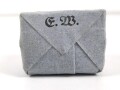 Pack "100g entfettete Watte" datiert 1936