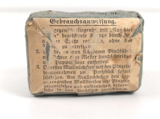Pack "10 keimfreie Mullstreifen" datiert 1938