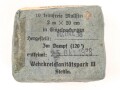 Pack "10 keimfreie Mullstreifen" datiert 1938