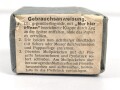 Pack "10 keimfreie Mullstreifen" datiert 1938