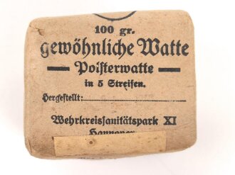 Pack "100 g gewöhnliche Watte"