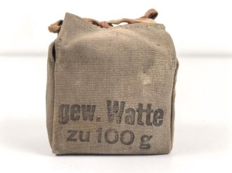 Pack "100 g gewöhnliche Watte" datiert...