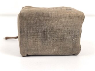Pack "100 g gewöhnliche Watte" datiert 1944, in Hülle, gehört so in der KFZ Verbandkasten der Wehrmacht