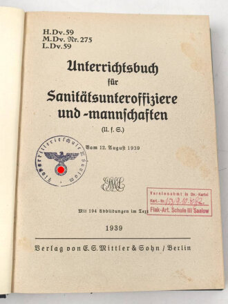 H.Dv. 59 "Unterrichtsbuch für...