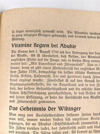 "Zähne in Not! - Gesundheitsaktion der HJ" Heft2 Mund unf Zahnpflege,  24 Seiten, DIN A5