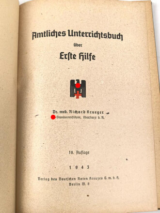 "Amtliches Unterrichtsbuch über Erste...