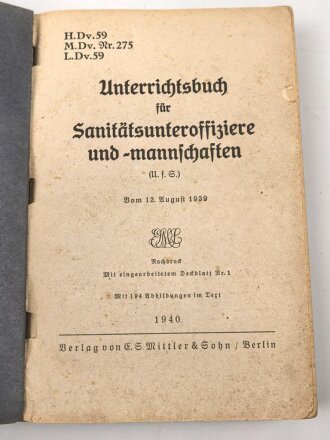 H.Dv. 59 "Unterrichtsbuch für...