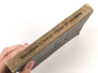 H.Dv. 59 "Unterrichtsbuch für Sanitäts-Unteroffiziere und Mannschaften" datiert 1940, 432 Seiten, DIN A5, gebraucht
