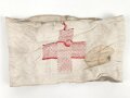 Armbinde für einen Sanitäter der Wehrmacht , ungereinigtes Stück