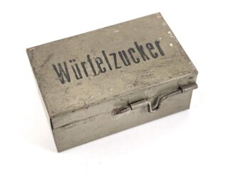 Blechdose für Würfelzucker, gehört so...