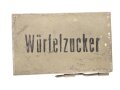Blechdose für Würfelzucker, gehört so unter anderem in den Verbandkasten der Wehrmacht, Verschluss defekt