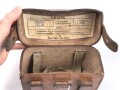 Koppeltasche für Sanitätspersonal der Wehrmacht , Hersteller aus Bautzen 1939