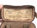 Koppeltasche für Sanitätspersonal der Wehrmacht , Hersteller aus Bautzen 1939