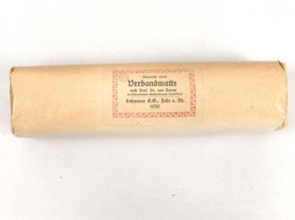 Pack  " Chemisch reine Verbandwatte" datiert...