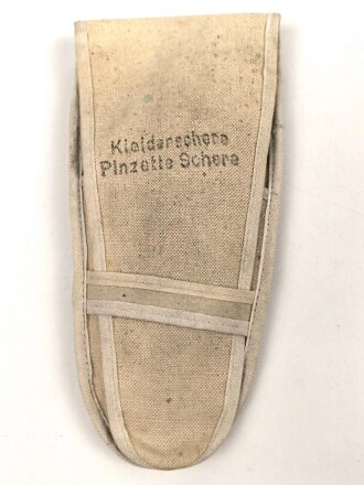 Kleiderschere, Pinzette, Schere in Tasche, gehört so...