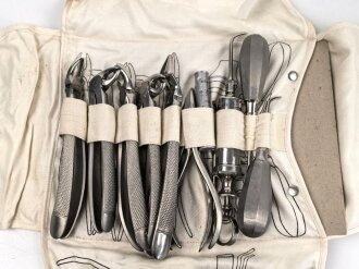 Wehrmacht, Zahnärztliche Instrumente Tasche 2, selten
