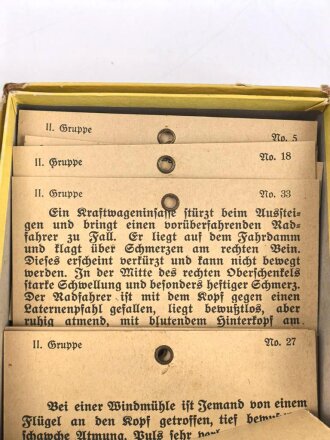 Deutsches Rotes Kreuz, Karteikarten zum Lernen . Unvollständig, keine Antwortkarten vorhanden