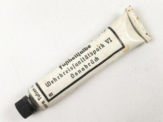 Tube "Fußheilsalbe" Wehrmacht , ungereinigt