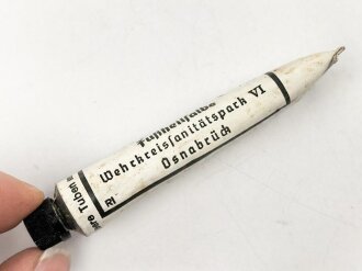 Tube "Fußheilsalbe" Wehrmacht , ungereinigt