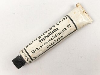 Tube "Fußheilsalbe" Wehrmacht , ungereinigt