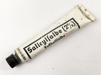 Tube "Fußheilsalbe" Wehrmacht , ungereinigt