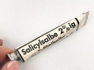 Tube "Fußheilsalbe" Wehrmacht , ungereinigt