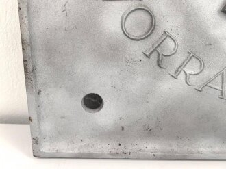 Deutsche Arbeitsfront "Gaudiplom für hervorragende Leistungen"  Schwerer Eisenguß, Maße 54 x 54cm, sandgestrahlt und silbern statt schwarz angemalt