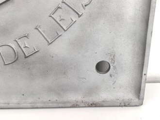 Deutsche Arbeitsfront "Gaudiplom für hervorragende Leistungen"  Schwerer Eisenguß, Maße 54 x 54cm, sandgestrahlt und silbern statt schwarz angemalt