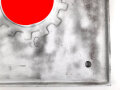 Deutsche Arbeitsfront "Gaudiplom für hervorragende Leistungen"  Schwerer Eisenguß, Maße 54 x 54cm, sandgestrahlt und silbern statt schwarz angemalt