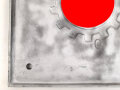 Deutsche Arbeitsfront "Gaudiplom für hervorragende Leistungen"  Schwerer Eisenguß, Maße 54 x 54cm, sandgestrahlt und silbern statt schwarz angemalt