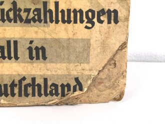 Plakat " Sparen bei der Deutschen Reichspost!" Papier auf Karton, ungereinigt, Maße 42 x 59cm