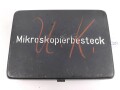 Mikroskopier Besteck der Wehrmacht, ungebrauchtes Stück, selbst das sehr seltene Rasiermesser ist enthalten