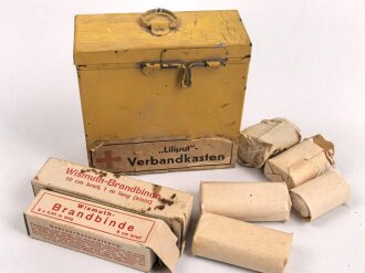 "Lilliput" Verbandkasten. Sicherlich nach dem Krieg unter verwendung von liegengebliebenem Wehrmachtmaterial  zusammengestellt
