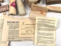 Konvolut Sanitätsmaterial. Alles mehr oder weniger defekt, die Umverpackungen jeweils leer