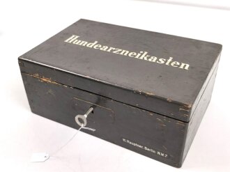 "Hundearzneikasten " Wehrmacht. Originallack, nicht Vollständig. Sicherlich für Meldehunde vorgehalten. Rarität