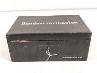 "Hundearzneikasten " Wehrmacht. Originallack, nicht Vollständig. Sicherlich für Meldehunde vorgehalten. Rarität