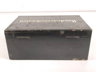"Hundearzneikasten " Wehrmacht. Originallack, nicht Vollständig. Sicherlich für Meldehunde vorgehalten. Rarität